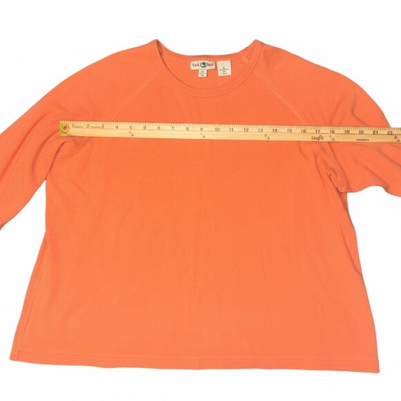 Modern Woman Duck Head Orange/Peach 3/4 Sleeve Shirt - Picture 2 of 8